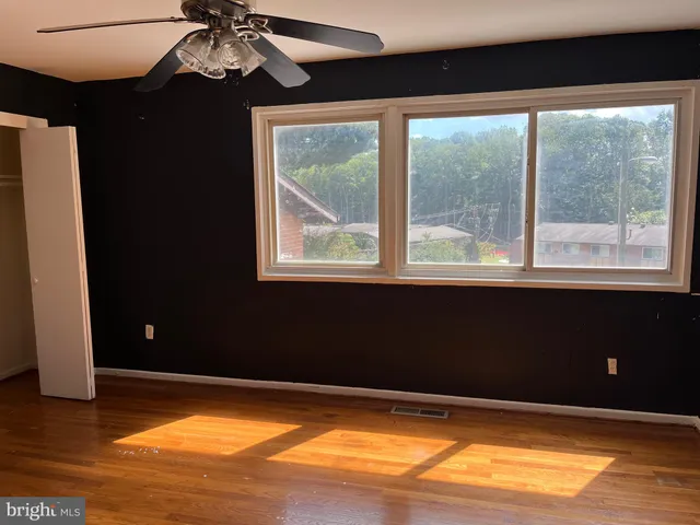 a view of a livingroom with a window