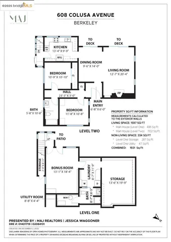 $899,000 | 608 Colusa Avenue, Berkeley, CA 94707