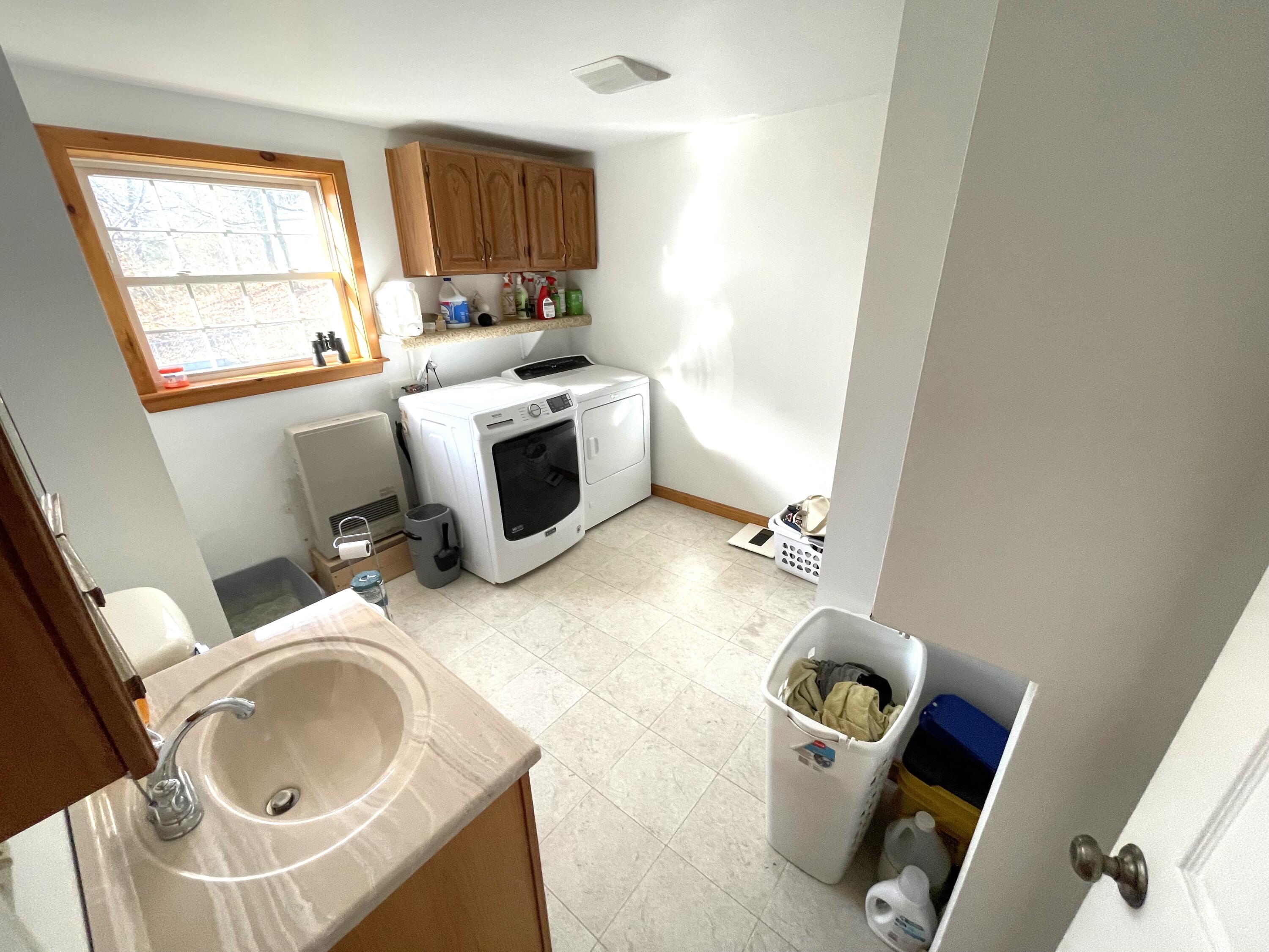 104 Parmenter Hill Road South China, ME 04358 - Photo 11 of 30 1st floor Bathroom w/washer & dryer