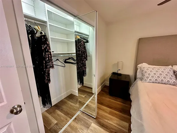 a view of walk in closet