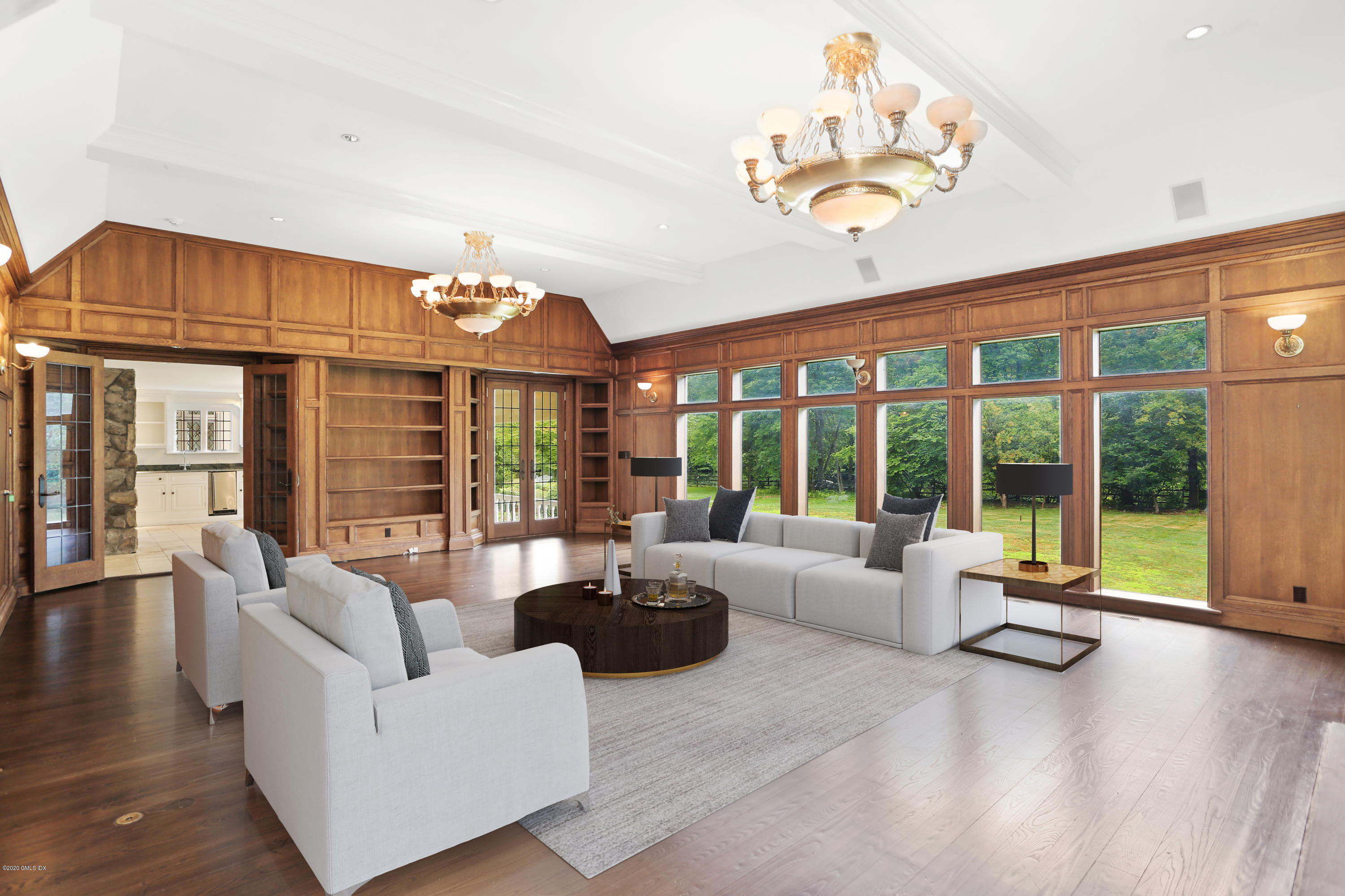 558 Lake Avenue Greenwich, CT 06830 - Photo 12 of 28 a living room with furniture and a large window