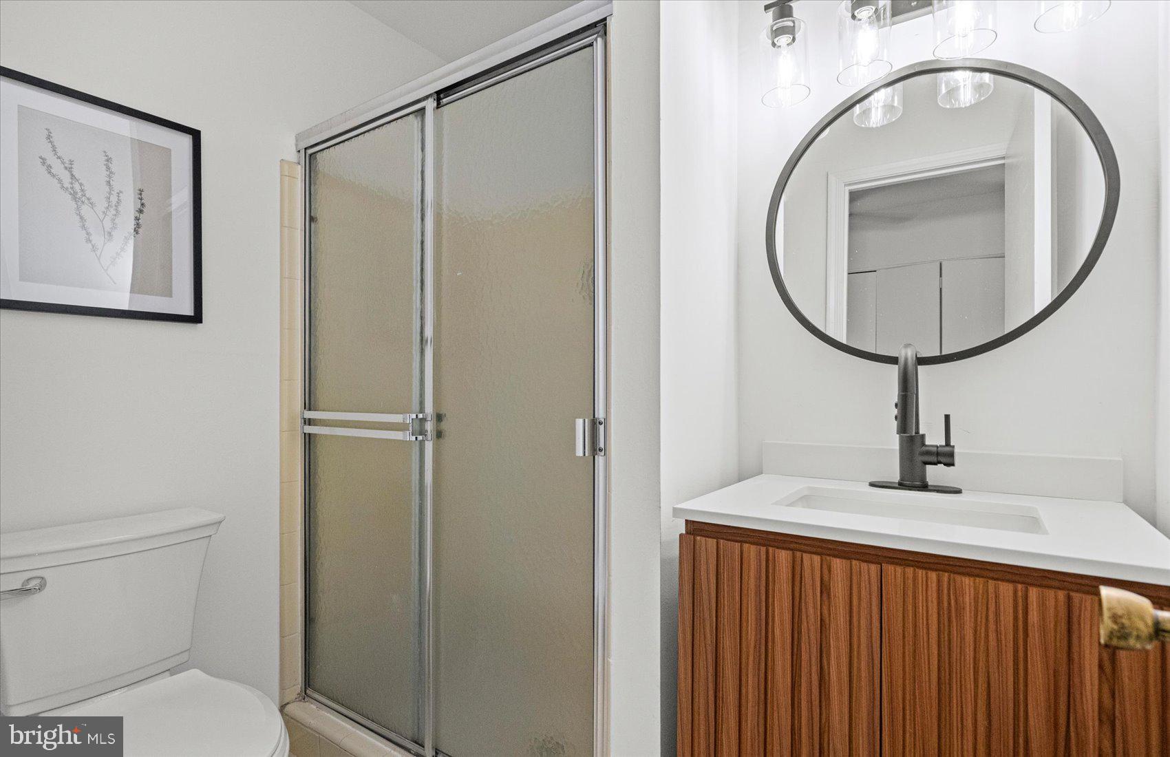 2300 Musgrove Road Silver Spring, MD 20904 - Photo 17 of 41 a bathroom with a toilet a sink and a mirror