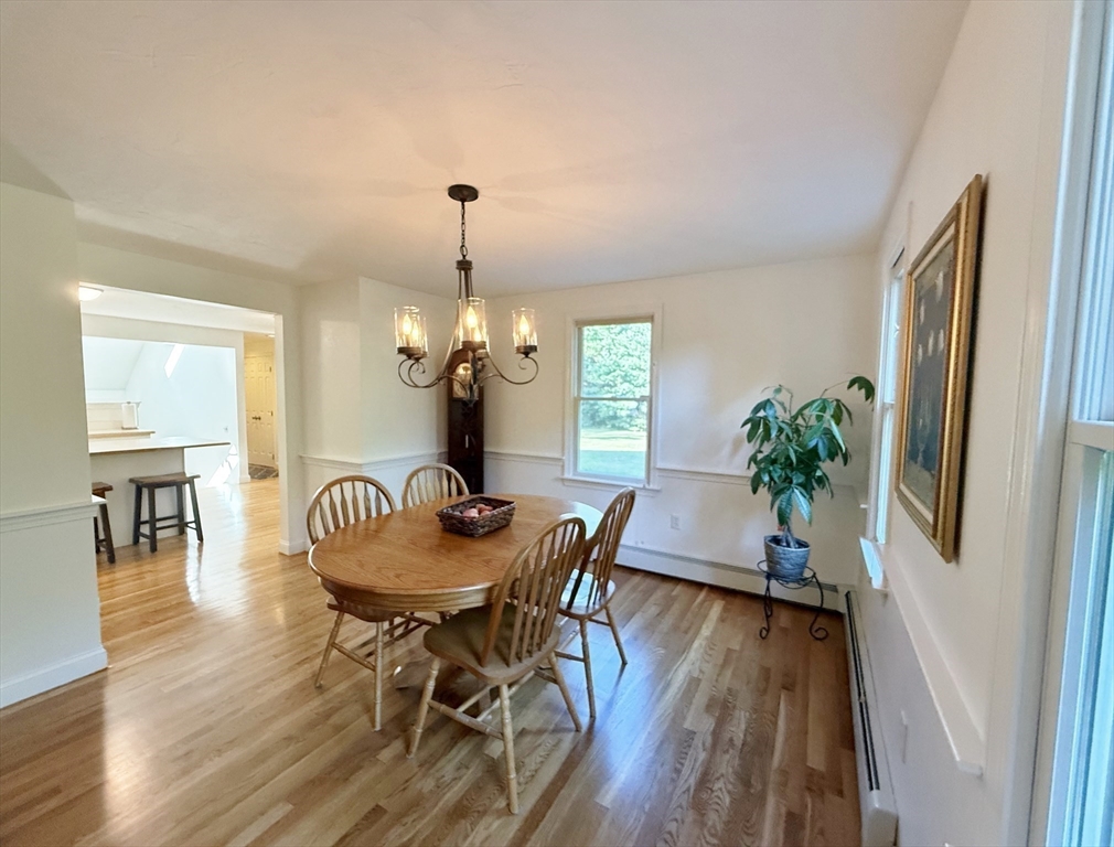 291 Harvard Road Bolton, MA 01740 - Photo 14 of 40 a view of a dining room with furniture window and wooden floor