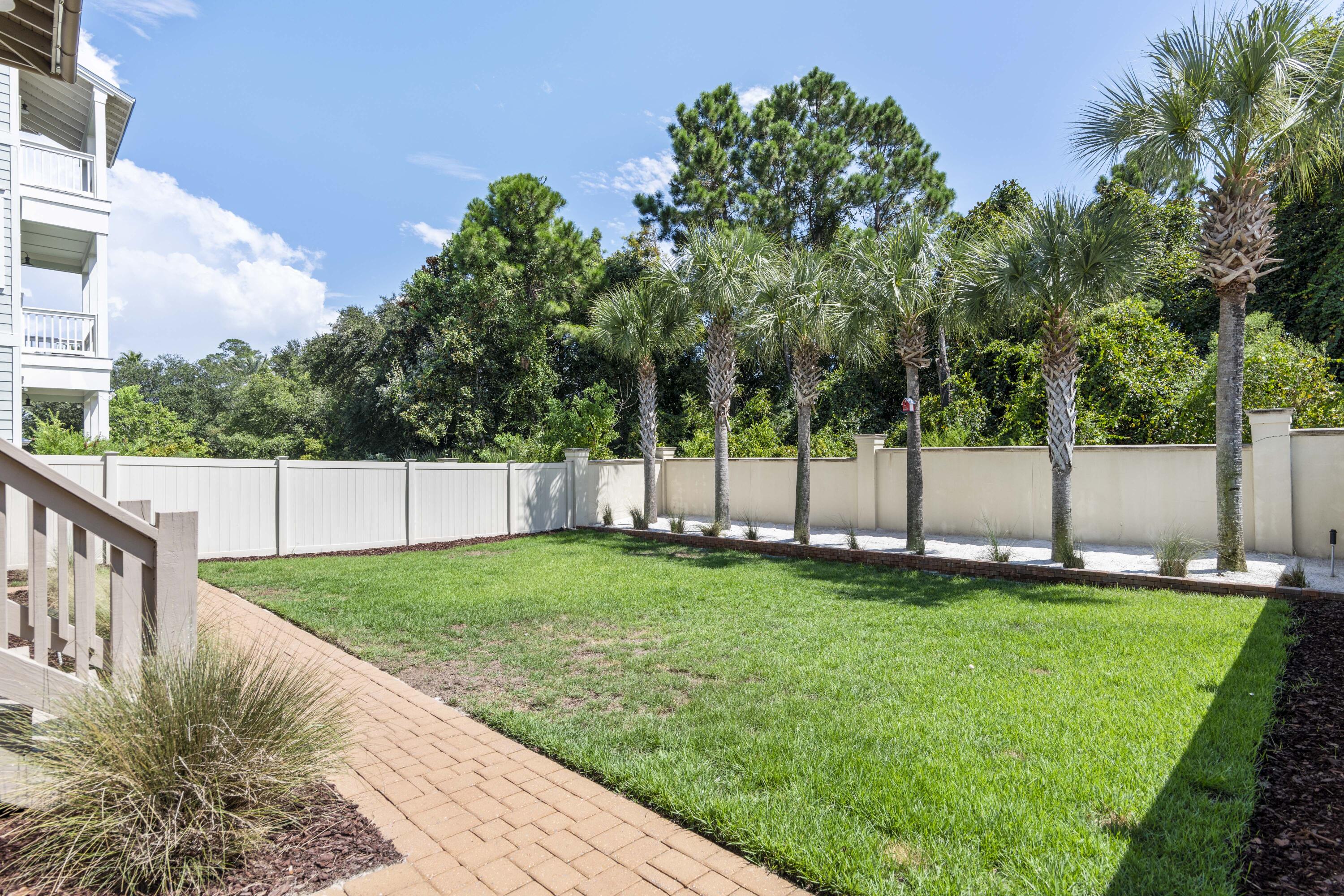 52 Grande Pointe Drive Inlet Beach, FL 32461 - Photo 30 of 48 Fenced Backyard