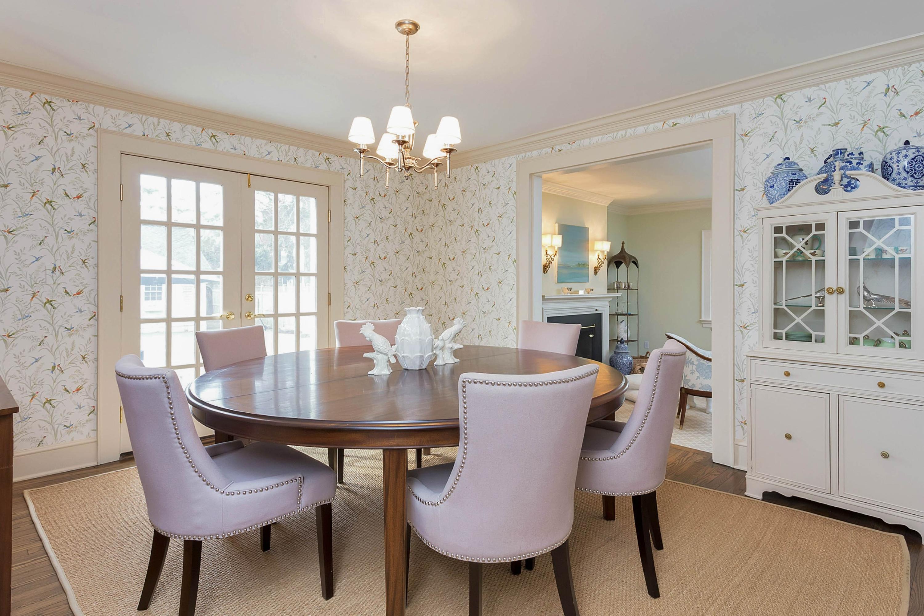 6 Sunset Road Darien, CT 06820 - Photo 5 of 24 a view of a dining room with furniture window and wooden floor
