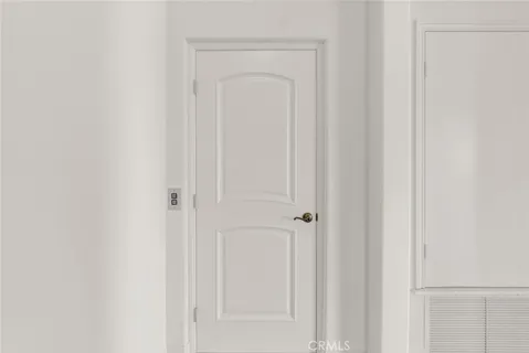 a view of a closet area