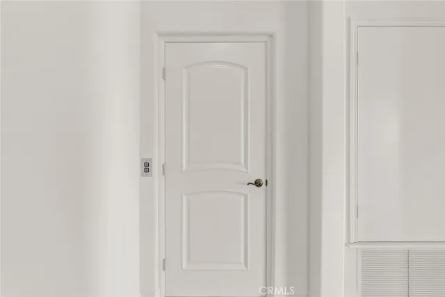 a view of a closet area