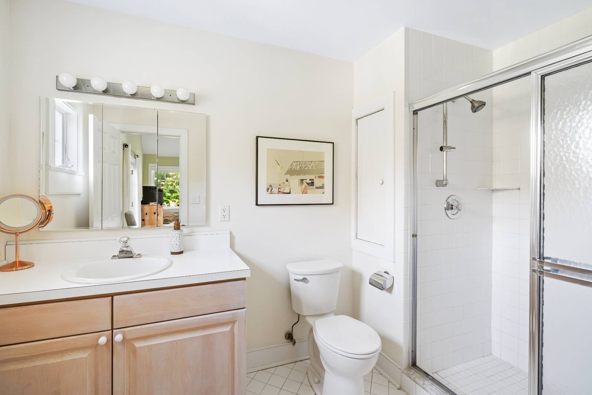 10 Aelfie's Way Bridgehampton, NY 11932 - Photo 16 of 23 a bathroom with a toilet a sink and a mirror