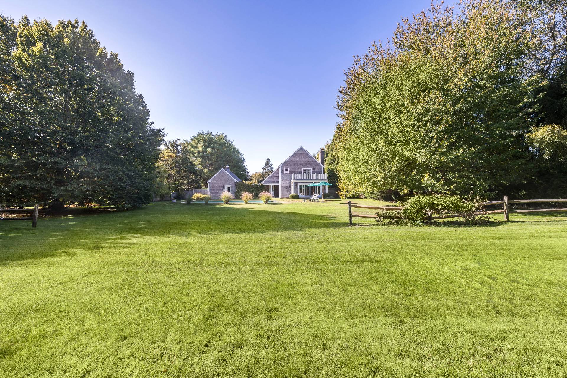 10 Aelfie's Way Bridgehampton, NY 11932 - Photo 8 of 23 a view of yard with swimming pool and trees