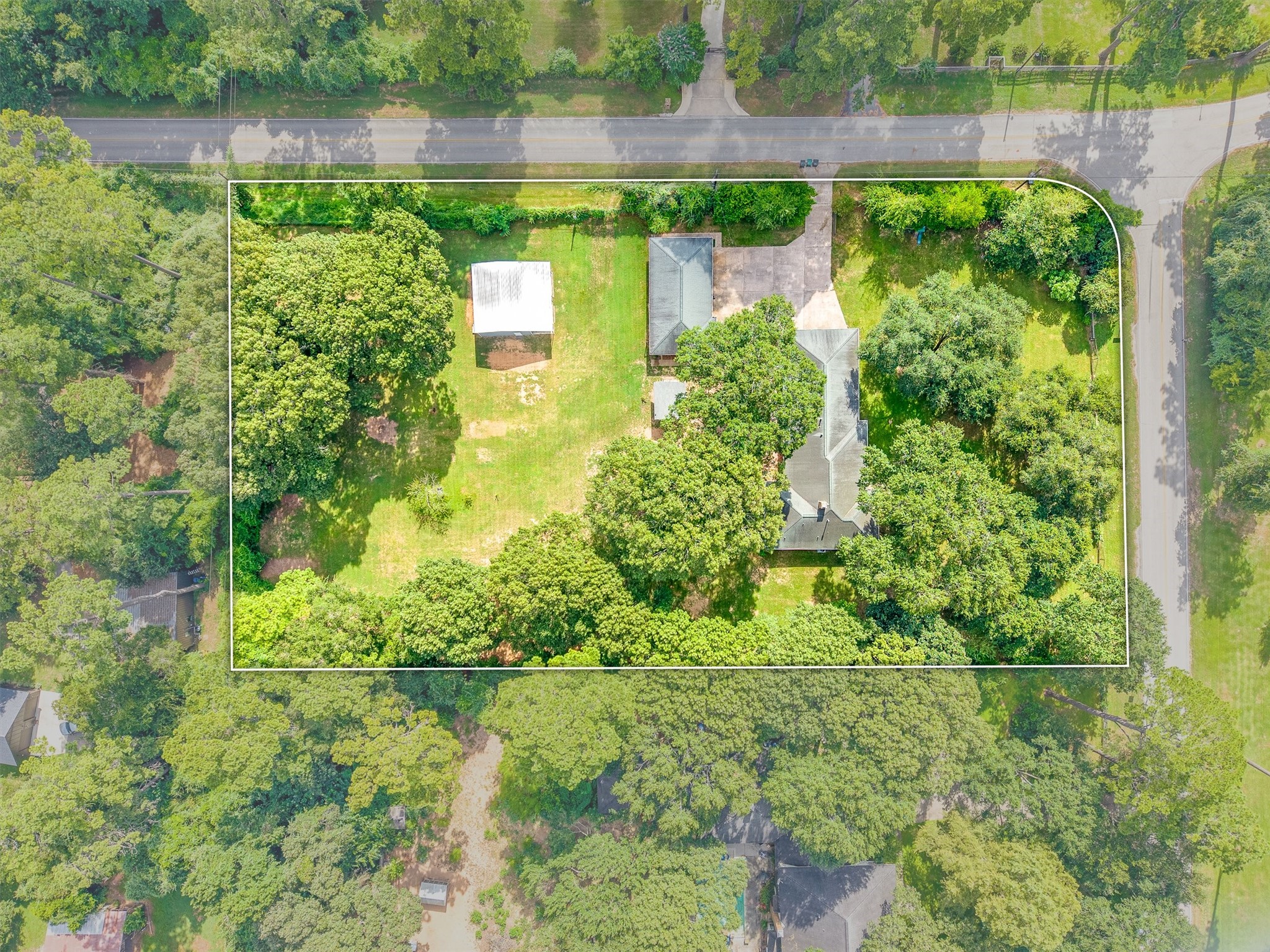 16008 Lutheran School Road Tomball, TX 77377 - Photo 45 of 50 Birdseye view of this beautiful 2 acre property