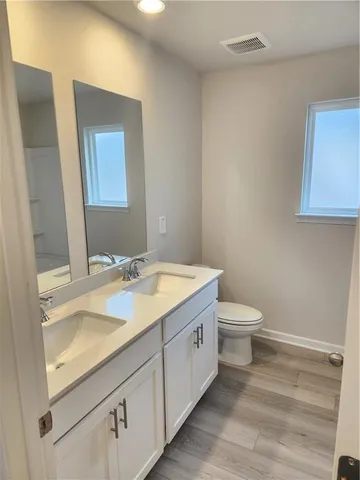 a bathroom with a sink and a toilet
