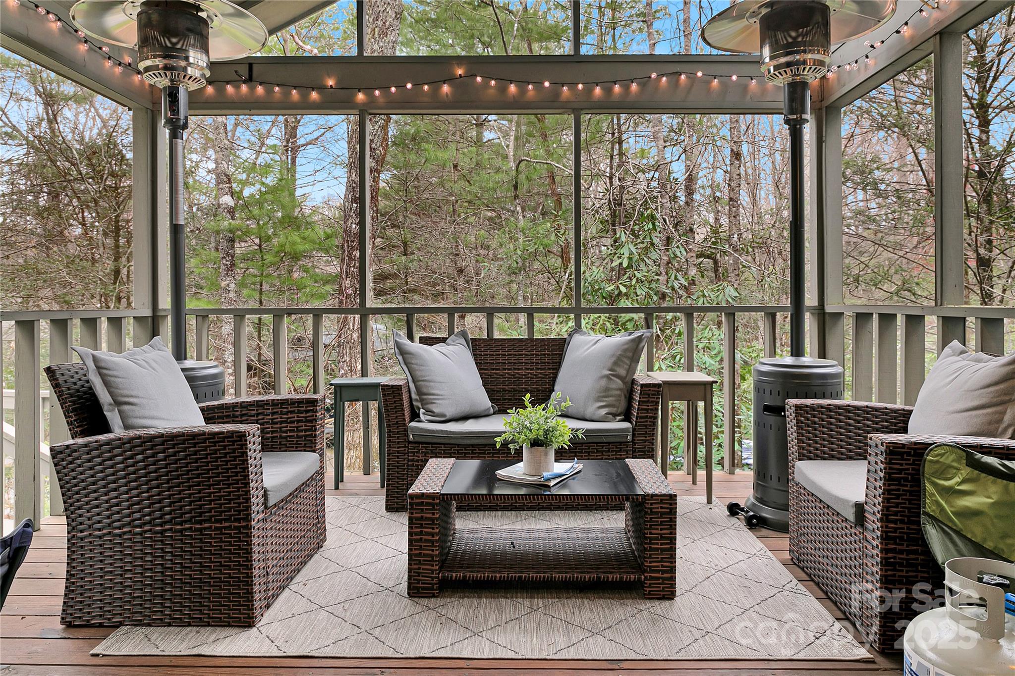 3703 Connestee Trail Brevard, NC 28712 - Photo 14 of 38 a living room with furniture and floor to ceiling windows