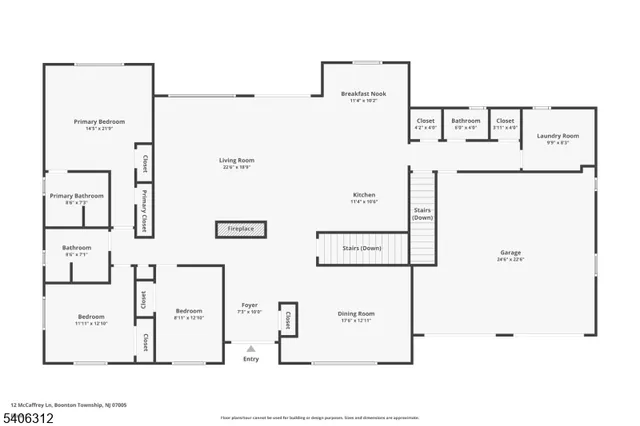$6,750 | 12 McCaffrey Lane, Boonton, NJ 07005