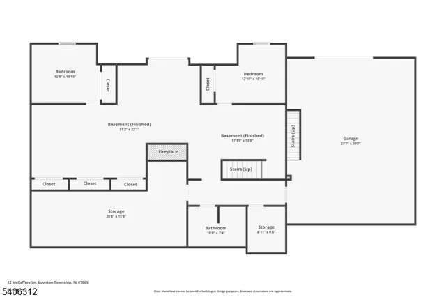 $6,750 | 12 McCaffrey Lane, Boonton, NJ 07005