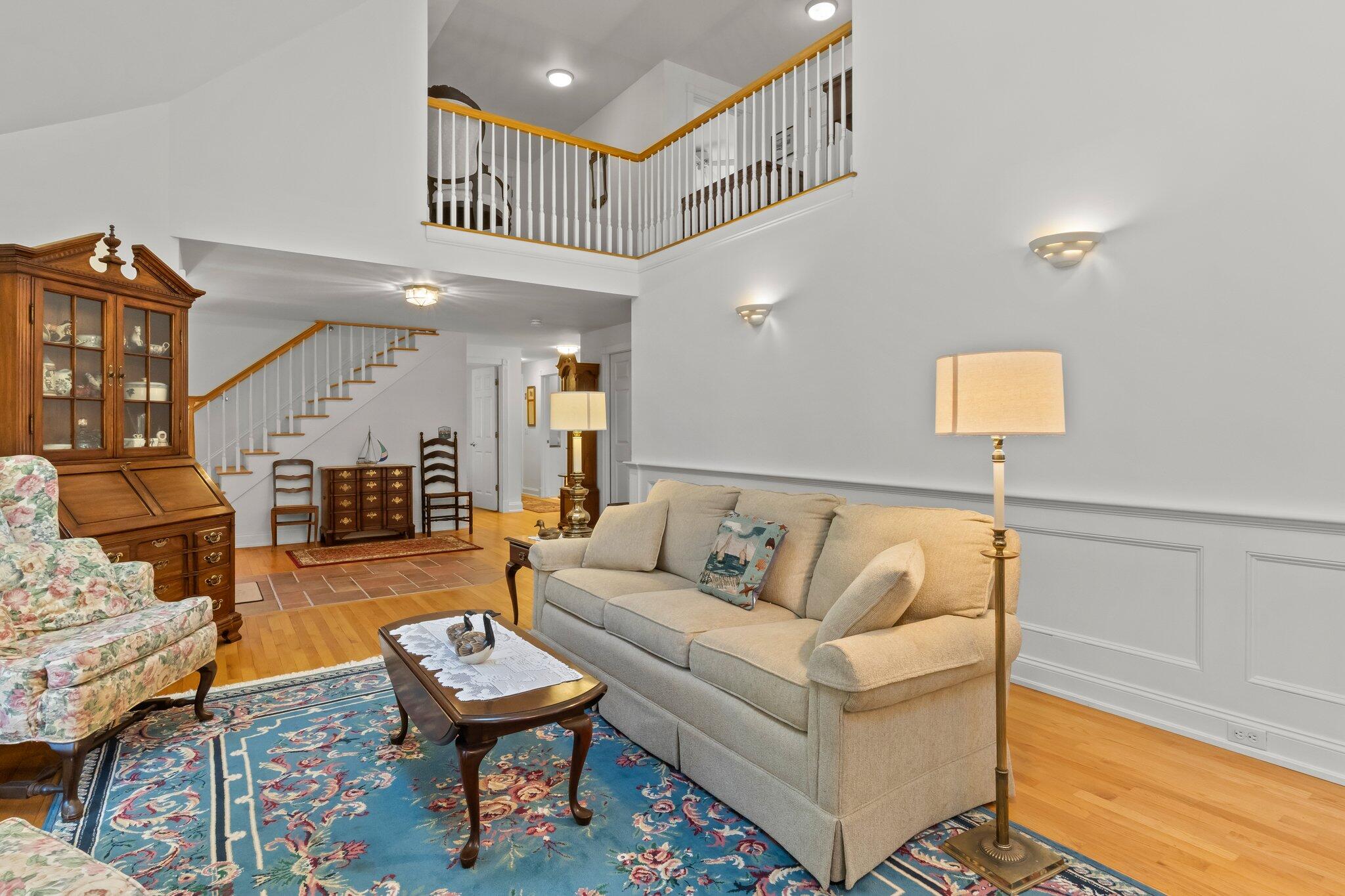 35 Hamblen Farm Road Wellfleet, MA 02667 - Photo 10 of 62 a living room with furniture and a rug