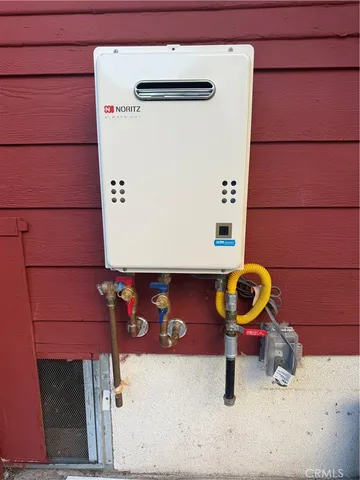 a view of a hallway with stairs