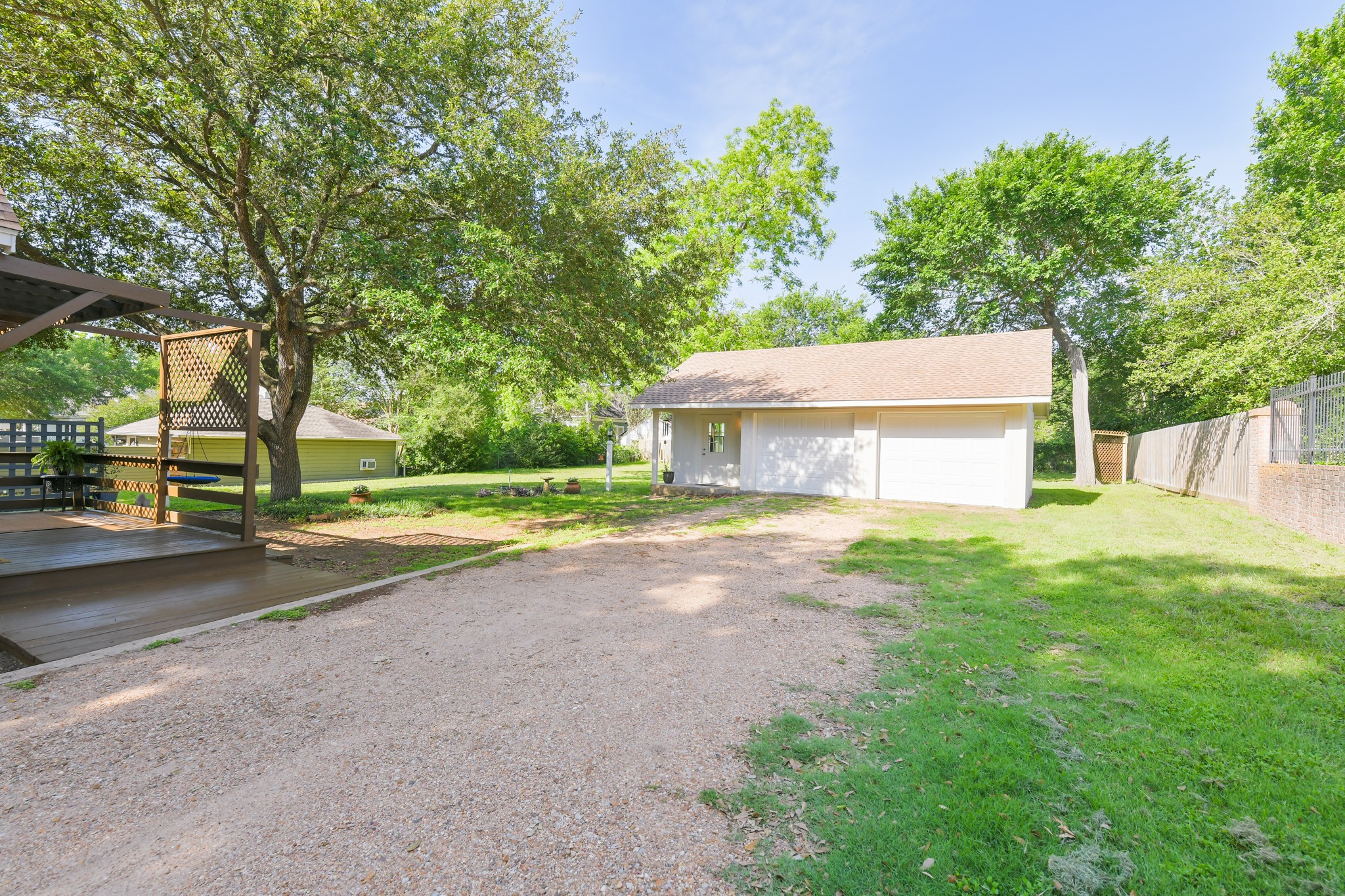 802 South Day Street Brenham, TX 77833 - Photo 8 of 50 a small house with a big yard and large trees