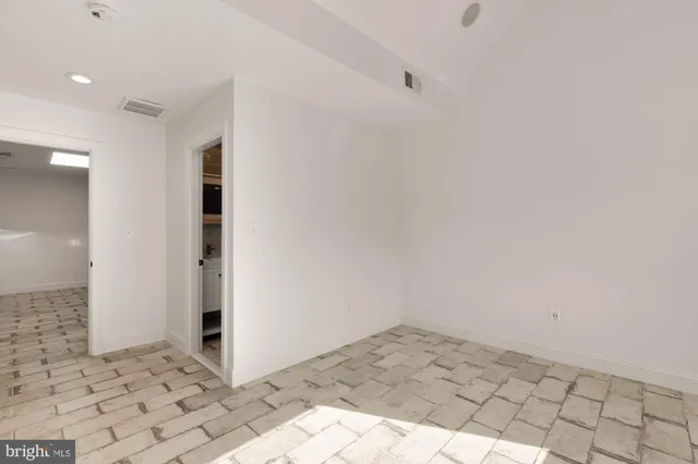 a view of an empty room