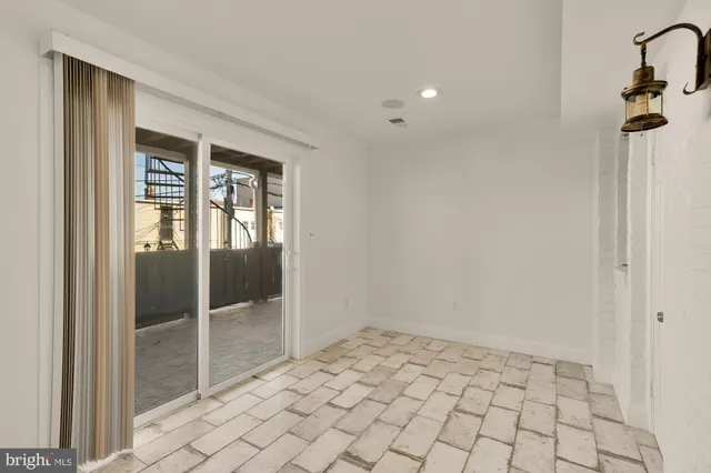 a view of an empty room