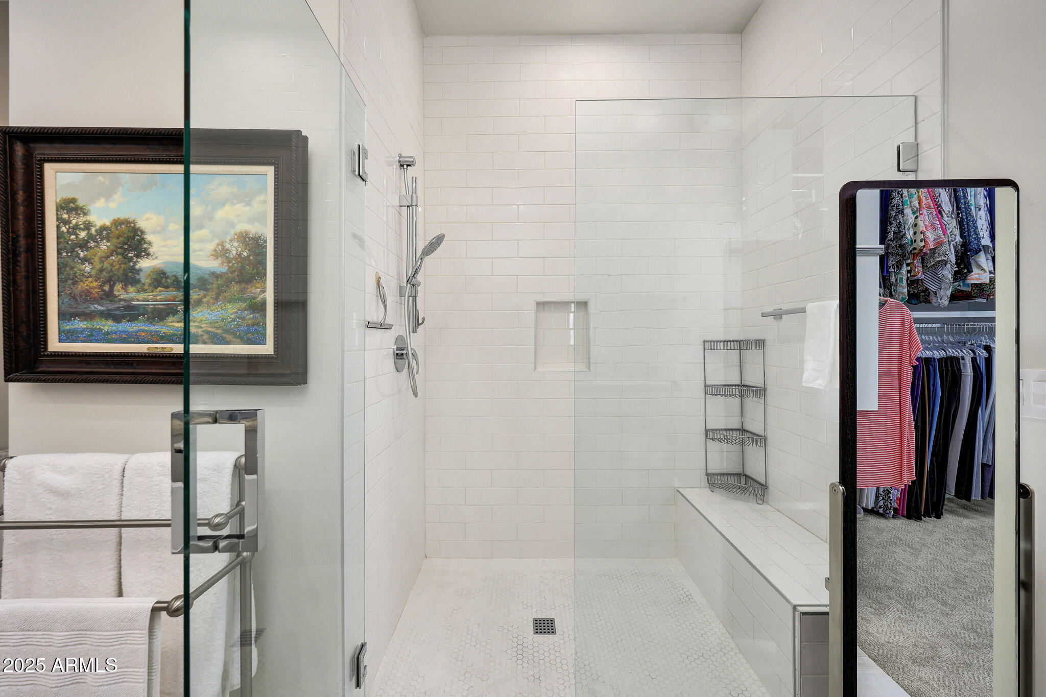 9850 East McDowell Mountain Ranch Road, Unit 1019 Scottsdale, AZ 85260 - Photo 35 of 66 a bathroom with a bathtub and a shower