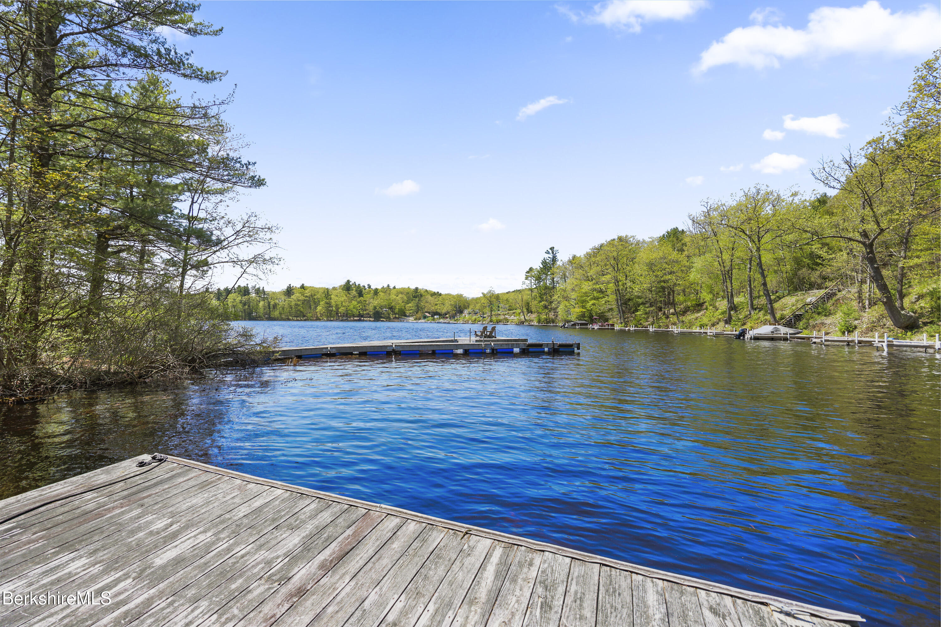157 Pike Road Otis, MA 01029 - Photo 5 of 59 a view of a lake with houses