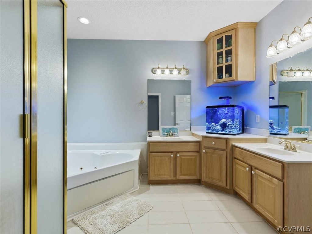 11736 Winterpock Road Chesterfield, VA 23838 - Photo 24 of 50 a spacious bathroom with a sink mirror and a bathtub