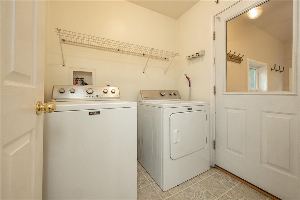 222 Hines Road Slippery Rock, PA 16057 - Photo 17 of 42 a utility room with dryer and washer