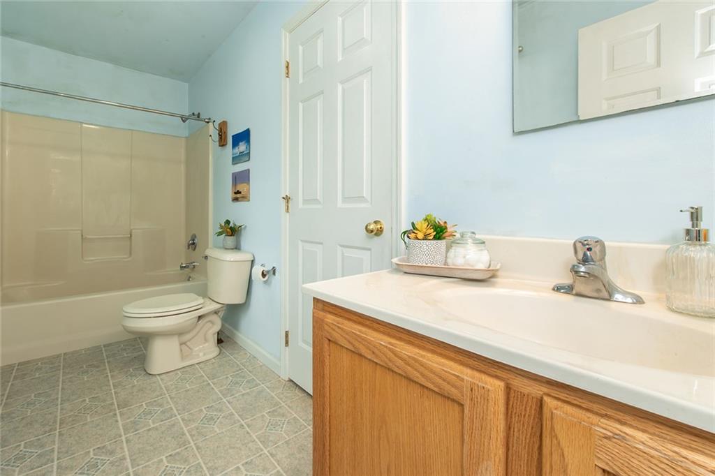 222 Hines Road Slippery Rock, PA 16057 - Photo 22 of 42 a bathroom with a sink toilet and shower