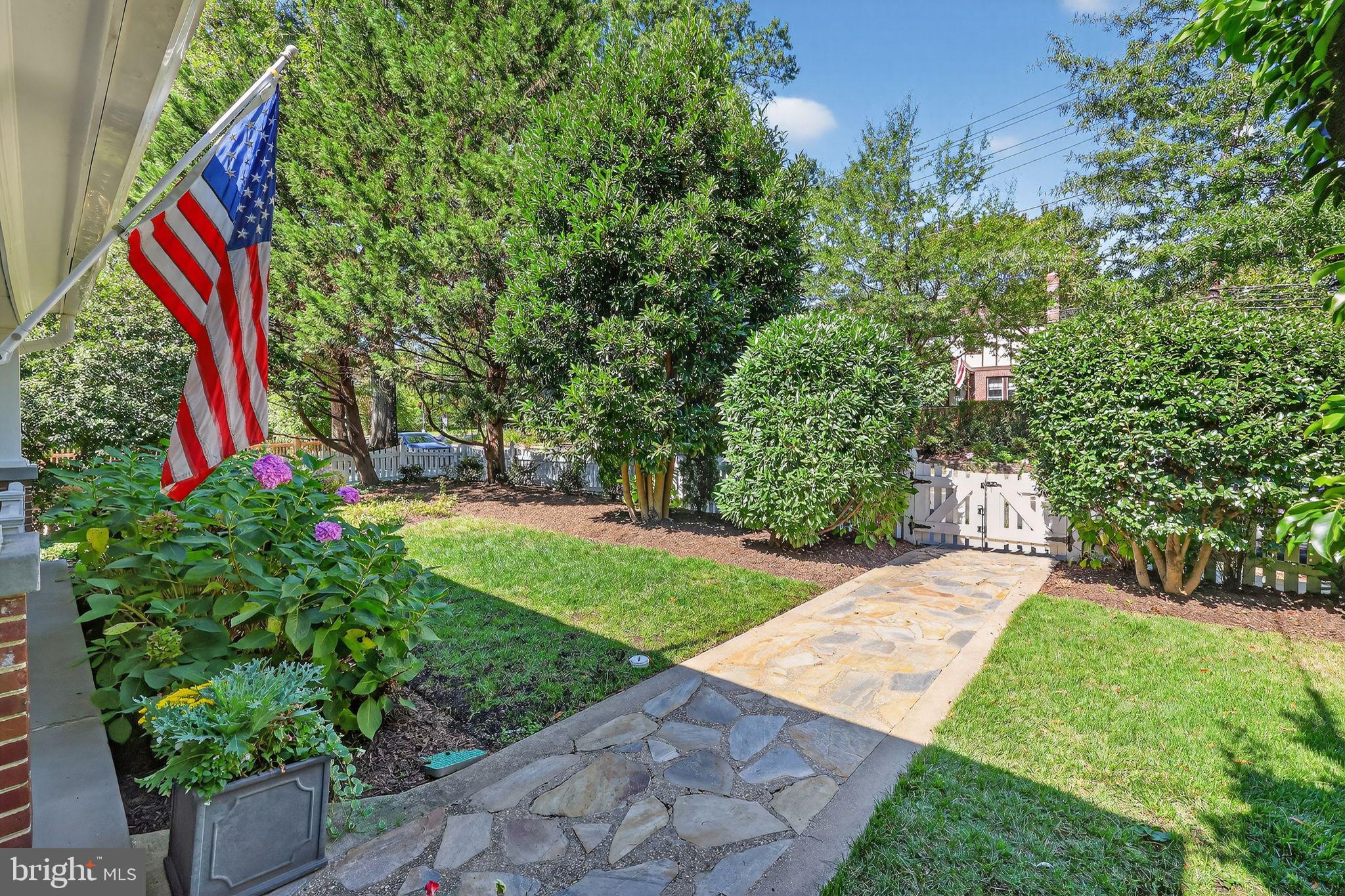 3230 Military Road Northwest Washington, DC 20015 - Photo 5 of 61 Fully-fenced and beautifully manicured.