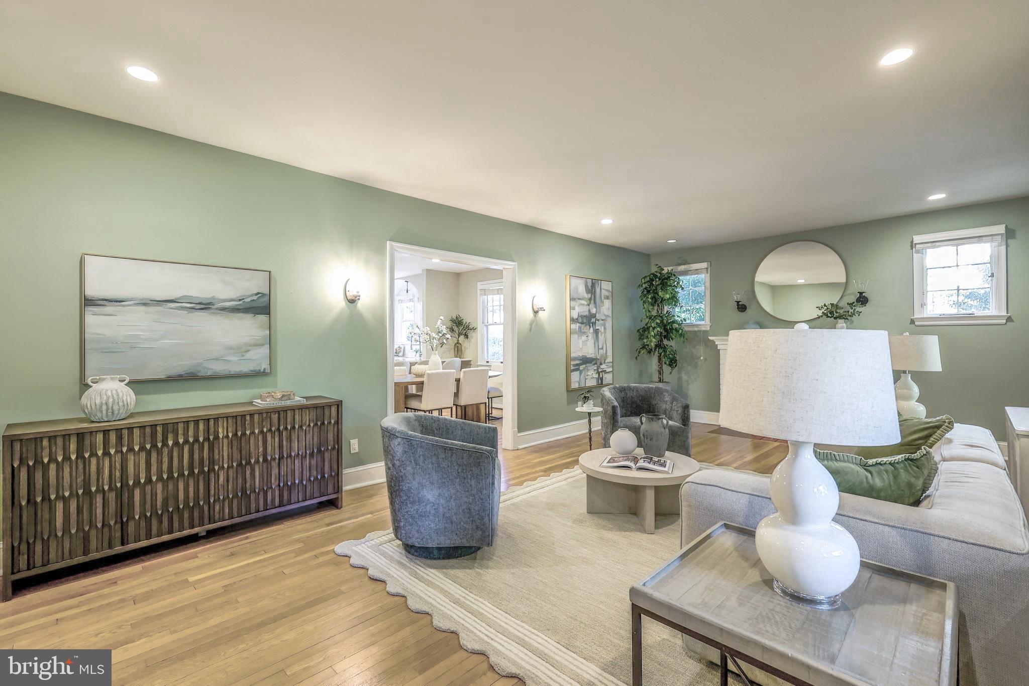 3230 Military Road Northwest Washington, DC 20015 - Photo 7 of 61 a view of a dining room with furniture window and wooden floor