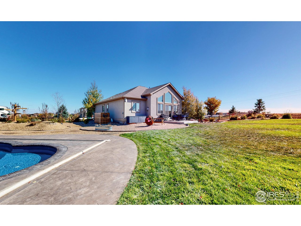 3201 Timeless Circle Berthoud, CO 80513 - Photo 37 of 39 Back yard view from the pool