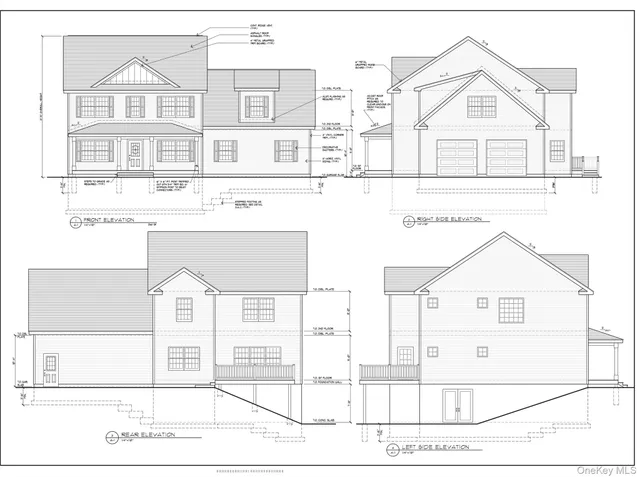 a view of a white building among the street