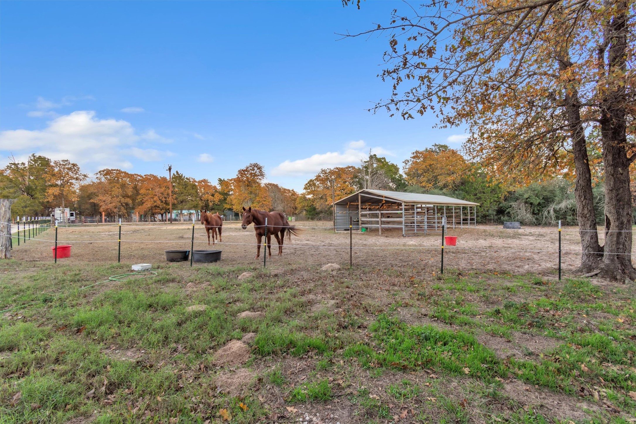 149 Wayside Drive Elgin, TX 78621 - Photo 15 of 24 View of yard with an outdoor structure, a rural view, and an exterior structure