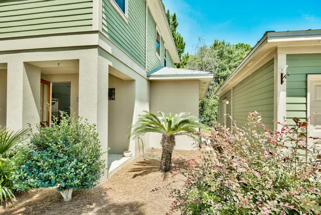 a house view with a outdoor space