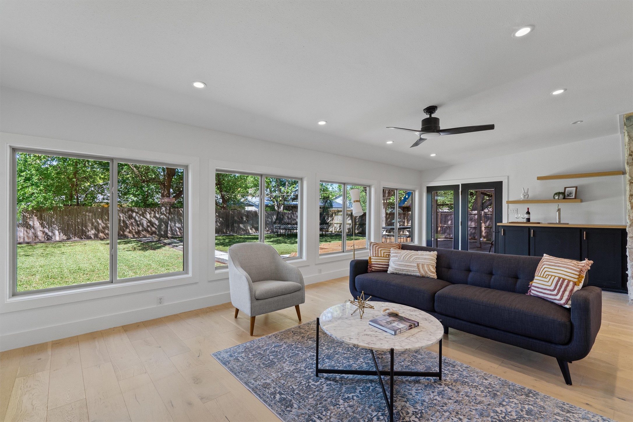 3306 Whiteway Drive Austin, TX 78757 - Photo 3 of 24 a living room with furniture and a large window
