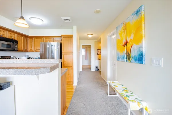 a very nice looking room with a large window