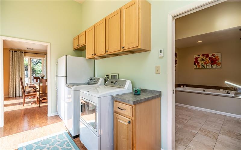 231 Brown Road Wexford, PA 15090 - Photo 15 of 25 You will love the location of this laundry room. Extra refrigerator stays. Good storage. Pocket doors to close off room when entertaining. Radiant floor heat. Convenient to Master Bath and Kitchen.