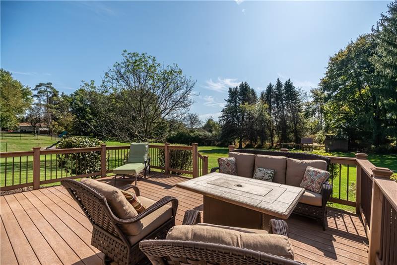 231 Brown Road Wexford, PA 15090 - Photo 23 of 25 Large Trex deck to enjoy the beautiful and rare flat yard.