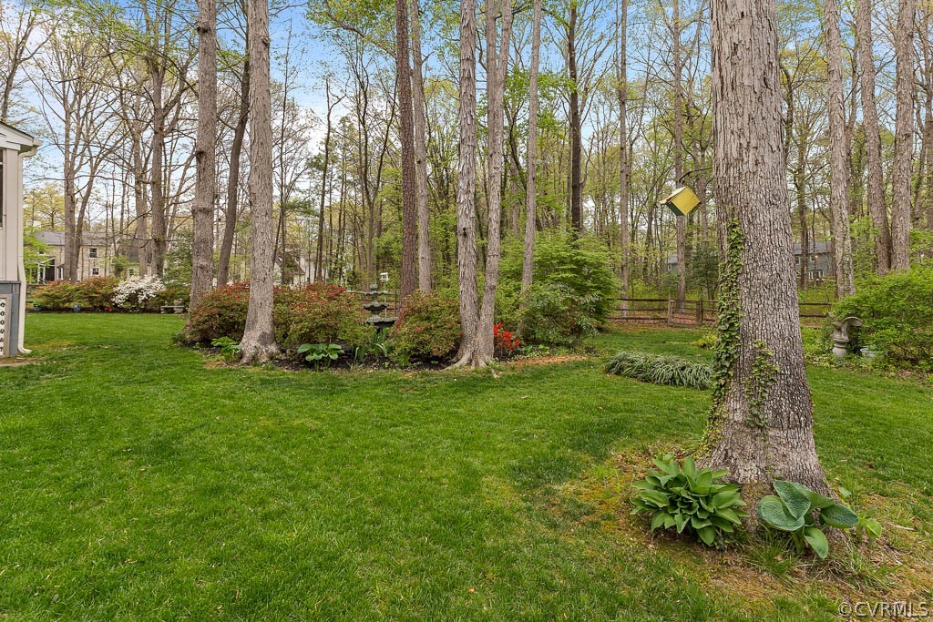 13813 Shadow Ridge Road Midlothian, VA 23112 - Photo 33 of 49 a view of a backyard with large trees