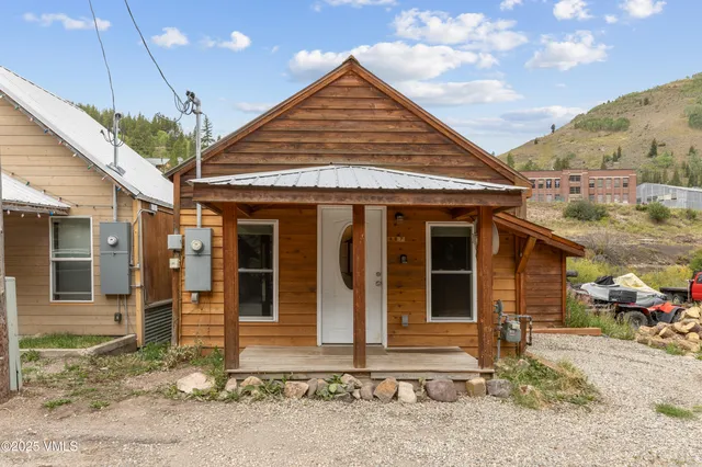 a front view of a house