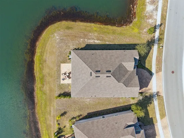 a view of a yard with an outdoor space
