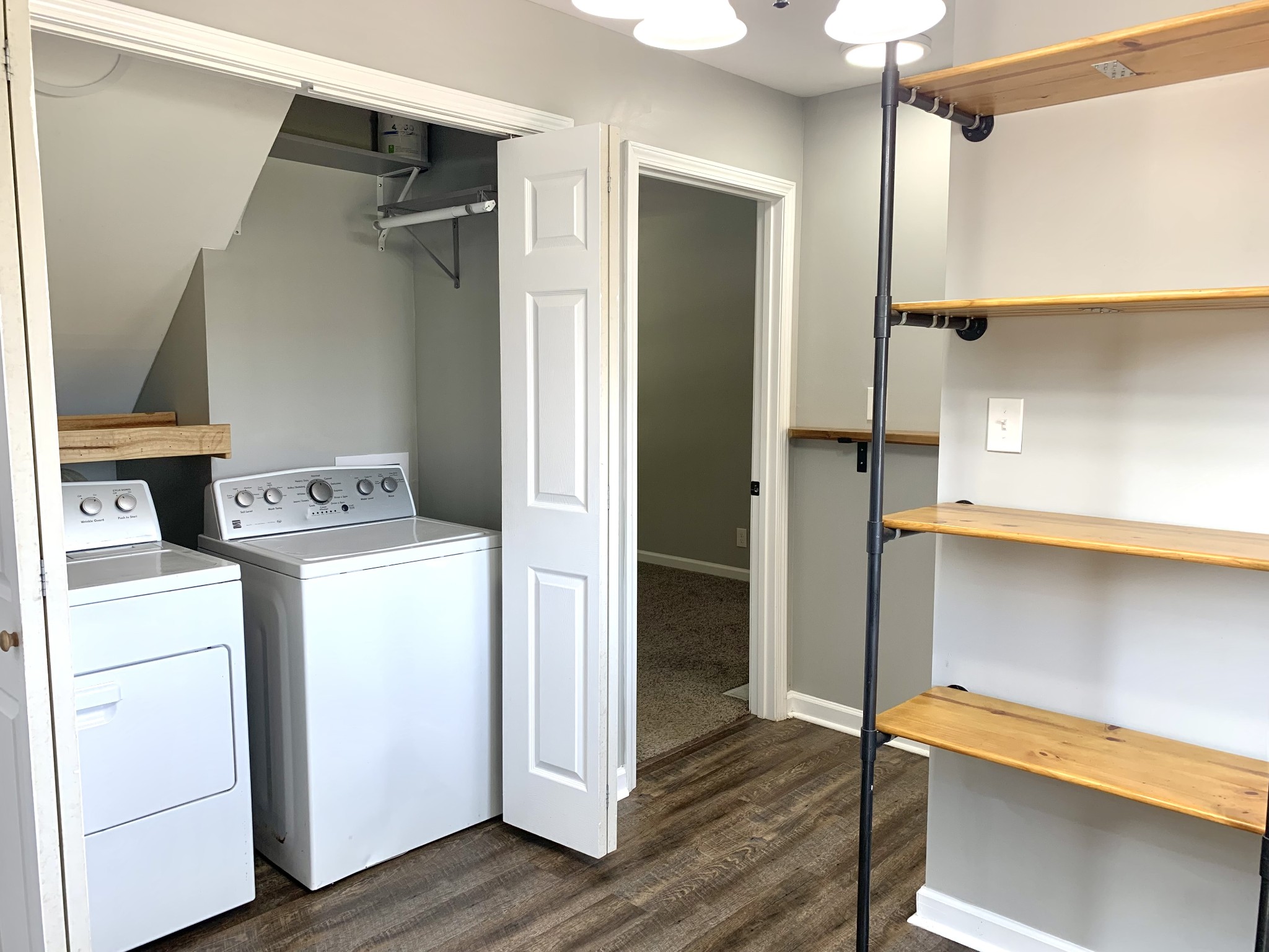 819 Stableford Road Oak Grove, KY 42262 - Photo 17 of 50 a view of storage and utility room with wooden floor