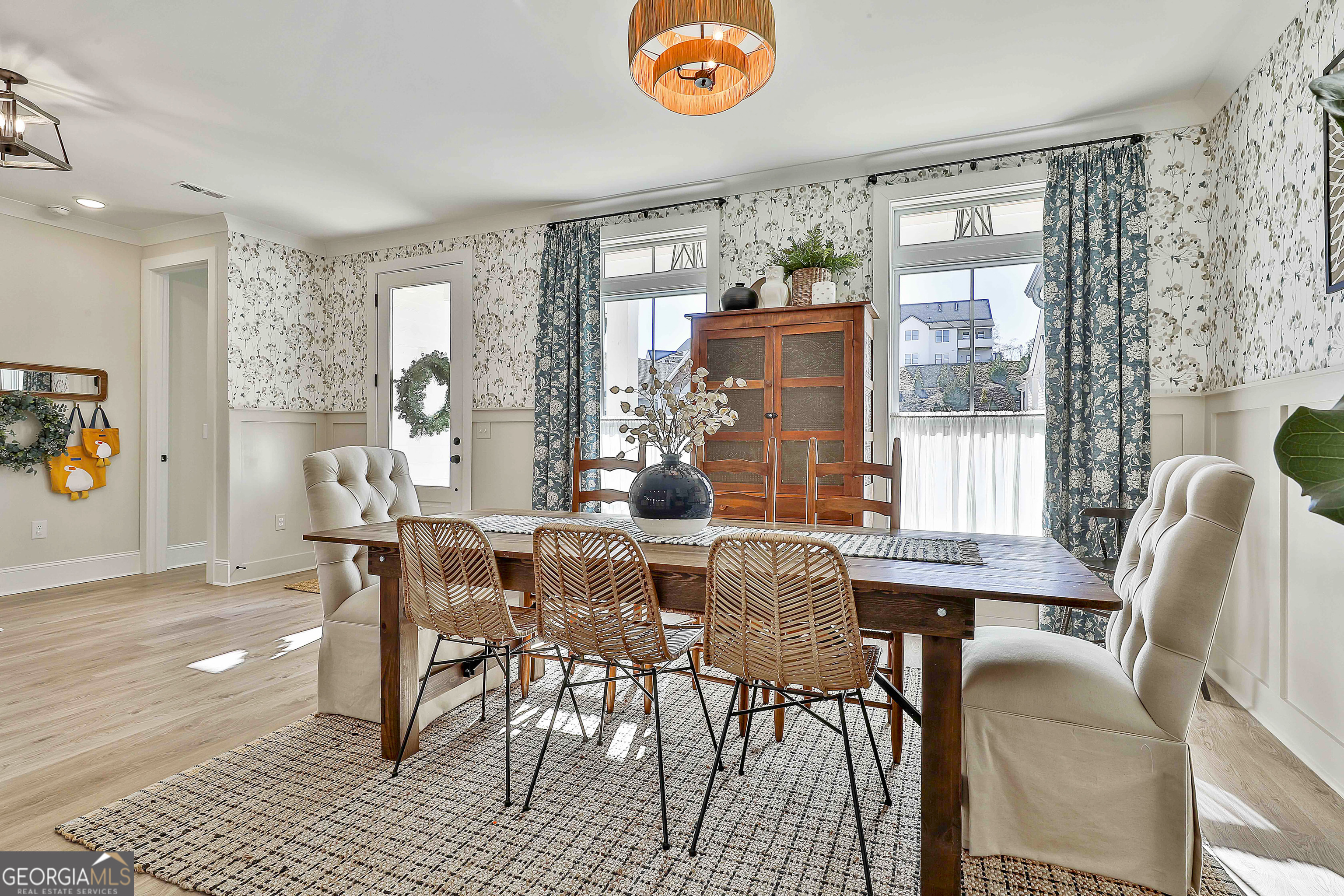 335 Werner Way Senoia, GA 30276 - Photo 13 of 51 a view of a dining room with furniture window and outside view