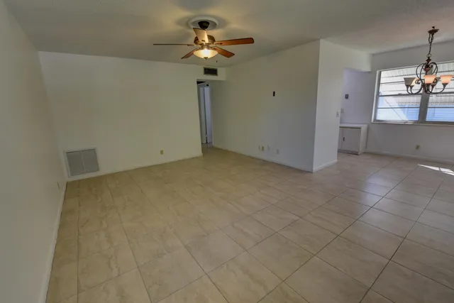 a view of a livingroom with a chandelier