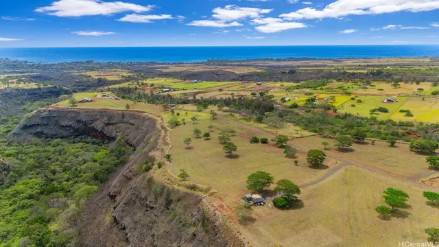a view of an ocean and beach