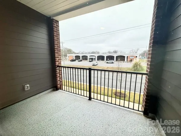 a view of a balcony