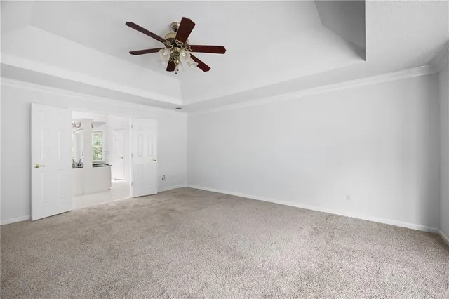 a view of an empty room