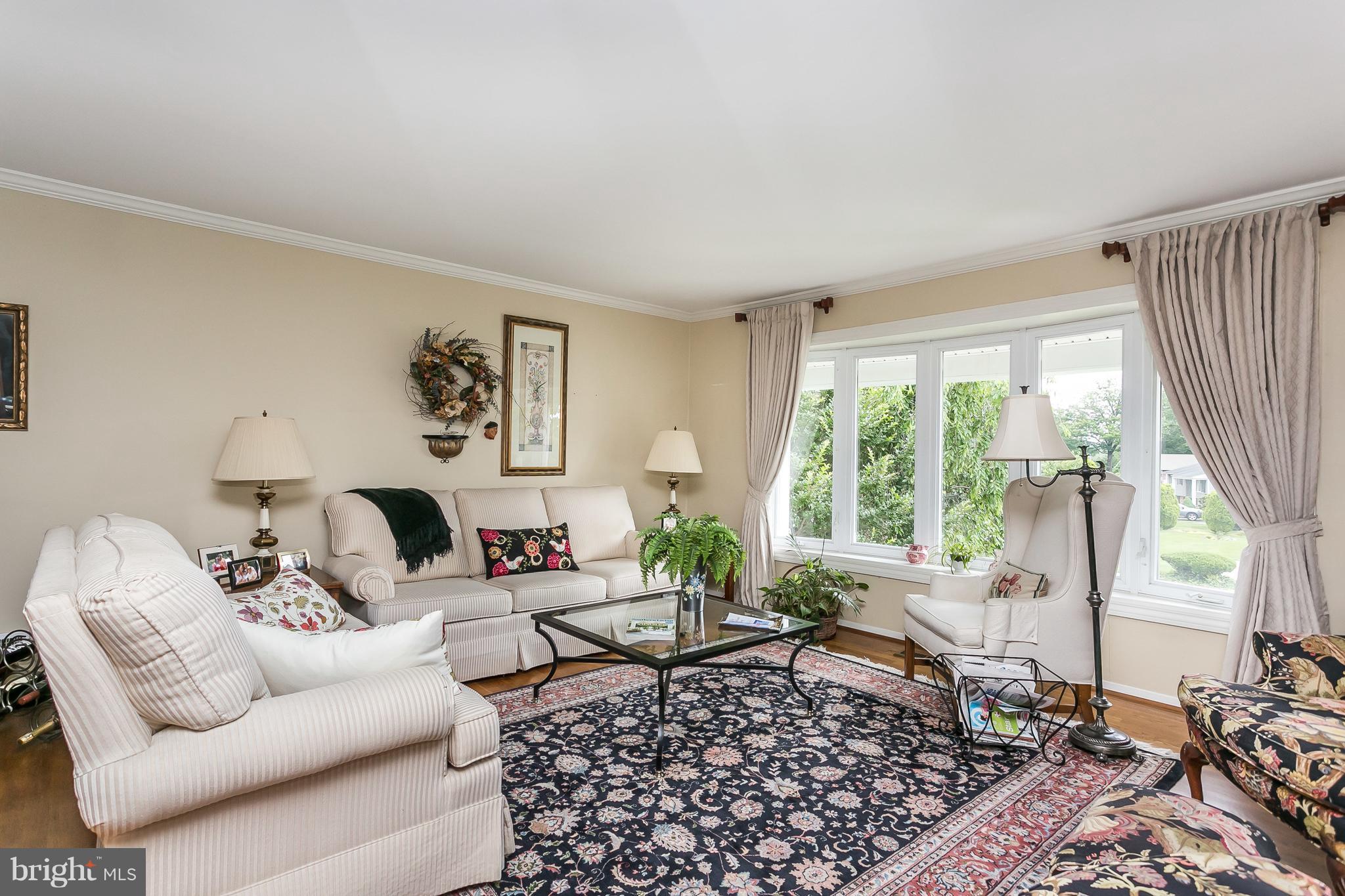 214 Locknell Road Lutherville-Timonium, MD 21093 - Photo 5 of 30 Living Room w/beautiful hardwoods and picture wndw