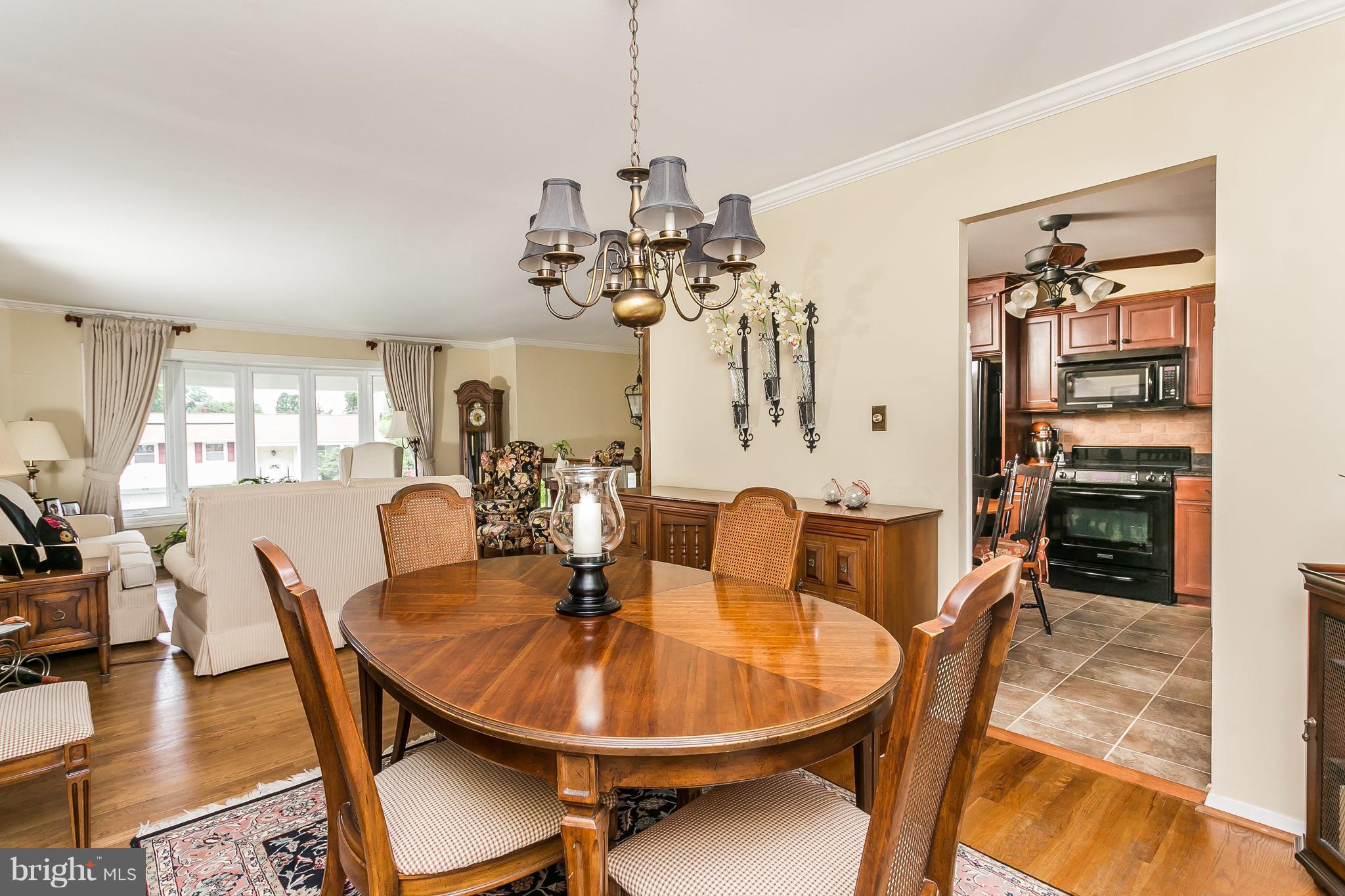214 Locknell Road Lutherville-Timonium, MD 21093 - Photo 7 of 30 Dining Room looking into the living rm & kitch