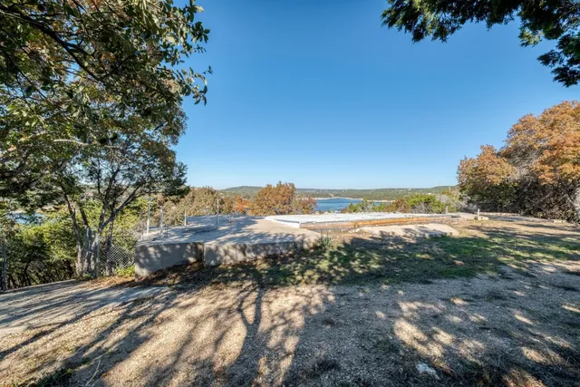 a view of an ocean and mountain
